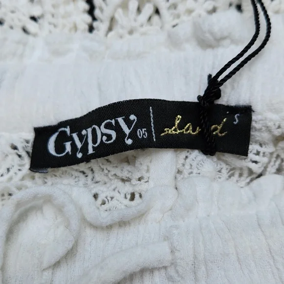 **HP** Nwt Gypsy 05 Sand Mantar Crochet Swim Cover Up Pants - Picture 11 of 14